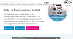 Desktop Screenshot of injoy-bielefeld.de